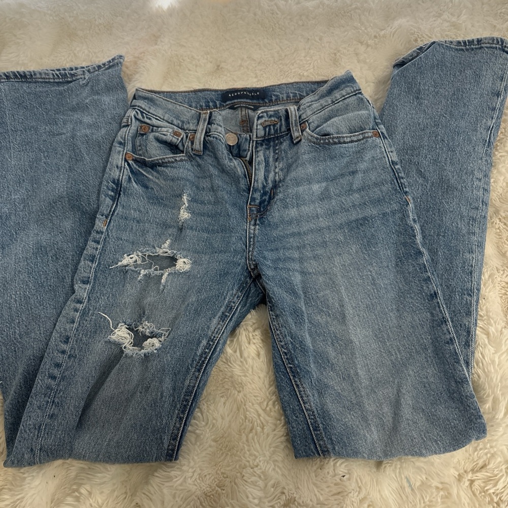 Levi's Women's Distressed Blue Jeans